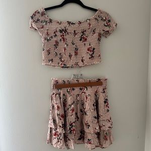 Smocked Skirt Set